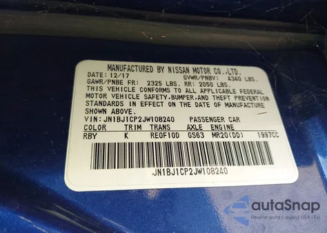 2018 Nissan Rogue Sport Sv from USA, damaged, VIN JN1BJ1CP2JW108240